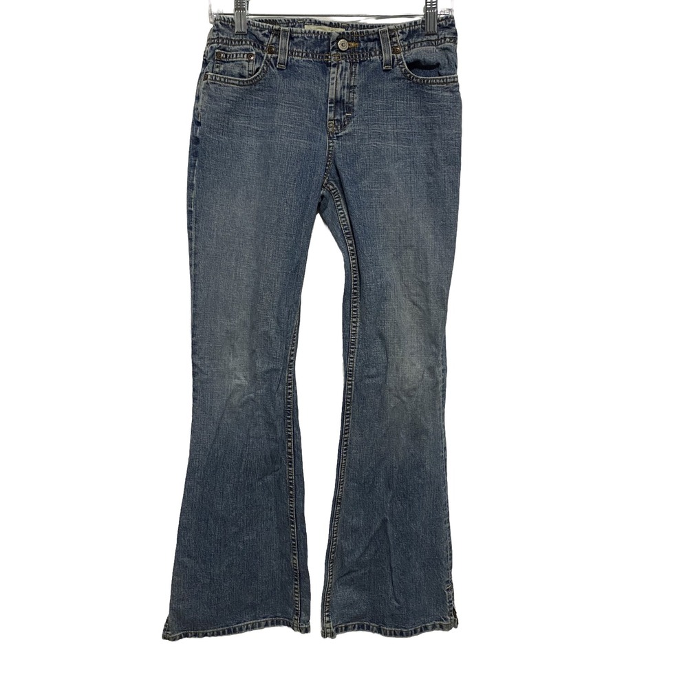 BKE Sassy Women's Flare Jeans 26x31.5 Blue Low Rise Denim Preowned
